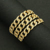 Wholesale Alloy Geometric Diamond Cuban Chain Bracelet For Men Hip Hop Style
