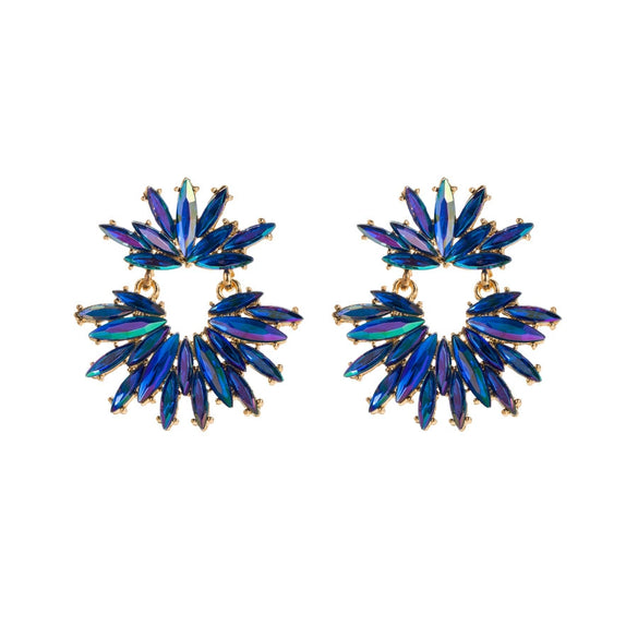 Wholesale Alloy Geometric Diamond Earrings For Ladies
