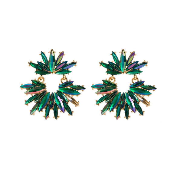 Wholesale Alloy Geometric Diamond Earrings For Ladies