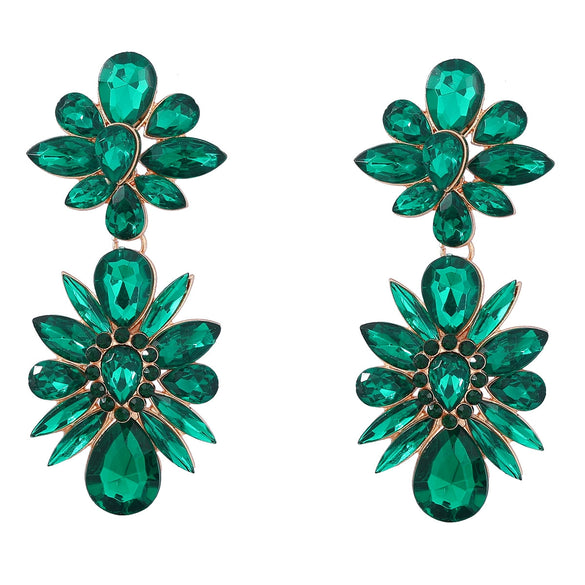 Wholesale Alloy Geometric Diamond Multilayer Exaggerated Fashion Women's Ear Jewelry