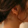 Wholesale Alloy Geometric Ear Bone Clips For Women Electroplated Retro Chain Tassel Design
