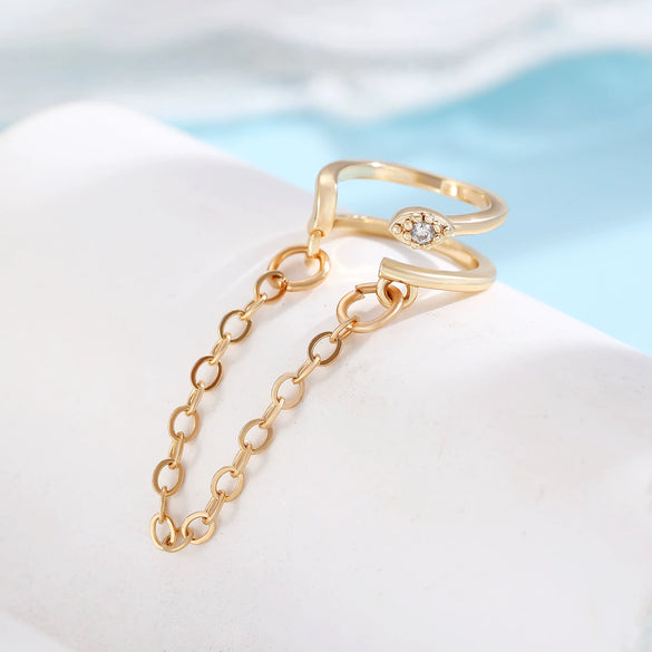 Wholesale Alloy Geometric Ear Bone Clips For Women Electroplated Retro Chain Tassel Design