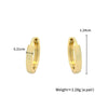 Wholesale Alloy Geometric Earrings Electroplated Minimalist Style For Women