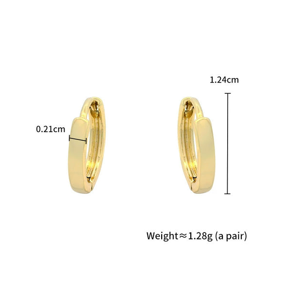 Wholesale Alloy Geometric Earrings Electroplated Minimalist Style For Women