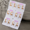 Wholesale Alloy Geometric Earrings Electroplated Minimalist Style For Women
