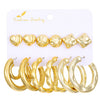 Wholesale Alloy Geometric Earrings With Electroplating For Women