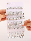 Wholesale Alloy Geometric Earrings With Electroplating For Women