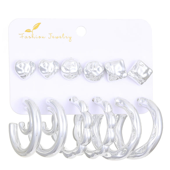 Wholesale Alloy Geometric Earrings With Electroplating For Women