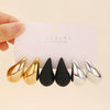 Wholesale Alloy Geometric Earrings With Electroplating For Women