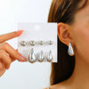 Wholesale Alloy Geometric Earrings With Electroplating For Women