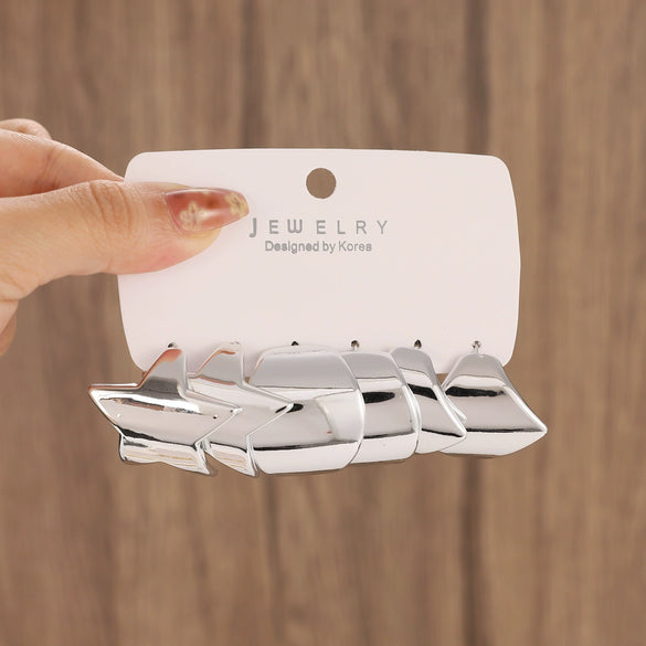 Wholesale Alloy Geometric Earrings With Electroplating For Women
