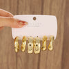 Wholesale Alloy Geometric Earrings With Electroplating For Women
