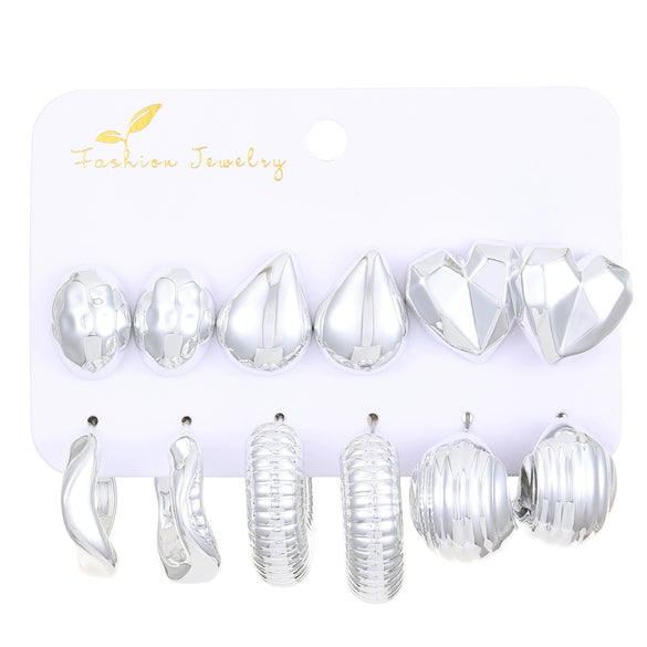 Wholesale Alloy Geometric Earrings With Electroplating For Women