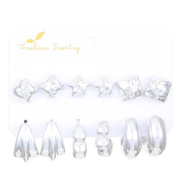 Wholesale Alloy Geometric Earrings With Electroplating For Women