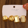 Wholesale Alloy Geometric Earrings With Electroplating For Women