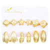 Wholesale Alloy Geometric Earrings With Electroplating For Women
