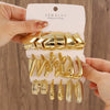 Wholesale Alloy Geometric Earrings With Electroplating For Women