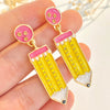 Wholesale Alloy Geometric Electroplated Fashion Drop Oil Pencil Earrings For Women