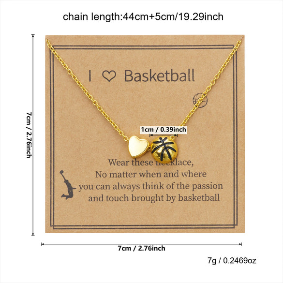 Wholesale Alloy Geometric Electroplated Heart Pendant Necklace For Women In Minimalist Sports Style