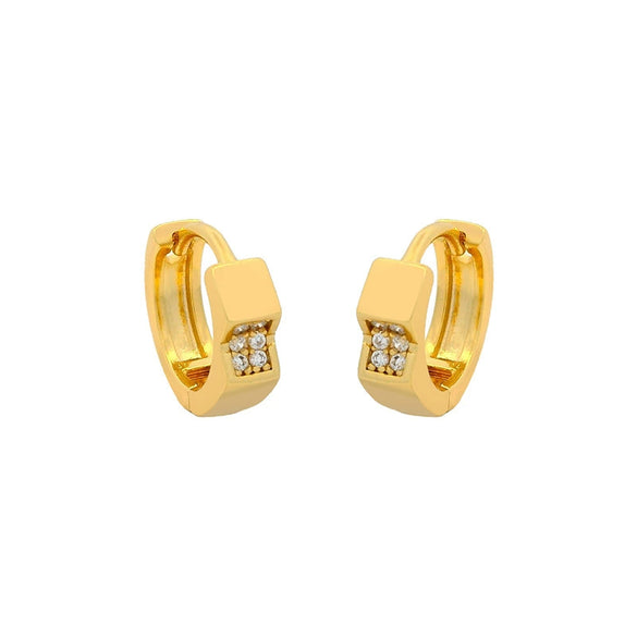Wholesale Alloy Geometric Electroplated Light Luxury Style Earrings For Women