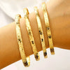 Wholesale Alloy Geometric Electroplated Multilayer Stacked Unisex And Women's Bracelet 6Piece Set