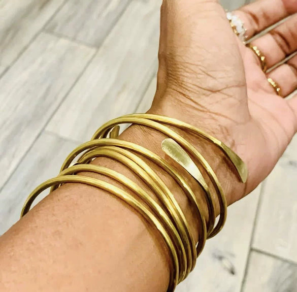 Wholesale Alloy Geometric Electroplated Multilayer Stacked Unisex And Women's Bracelet 6Piece Set