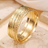 Wholesale Alloy Geometric Electroplated Multilayer Stacked Unisex And Women's Bracelet 6Piece Set