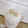 Wholesale Alloy Geometric Electroplated S925 Silver Square Earrings With Rhinestone And Pearl For Women