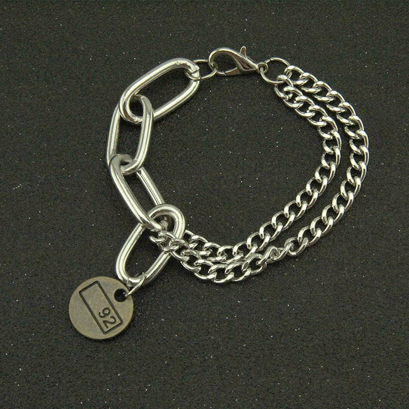 Wholesale Alloy Geometric Electroplated Unisex Hanging Card Bracelet