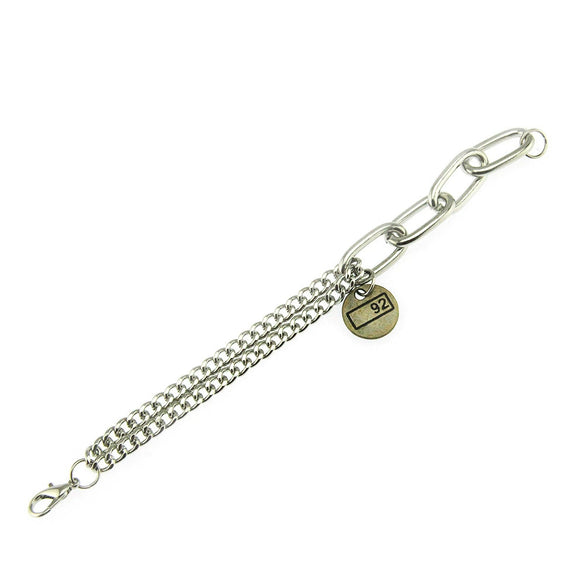 Wholesale Alloy Geometric Electroplated Unisex Hanging Card Bracelet
