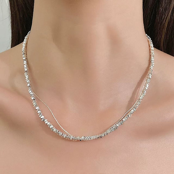 Wholesale Alloy Geometric Electroplated Women's Light Luxury Niche Clavicle Necklace