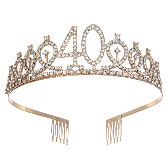 Wholesale Alloy Geometric Electroplating Women's Birthday Party Headband Crown Hair Accessories