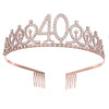 Wholesale Alloy Geometric Electroplating Women's Birthday Party Headband Crown Hair Accessories