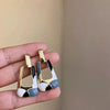 Wholesale Alloy Geometric Electroplating Women's Light Luxury Exaggerated Earrings