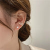Wholesale Alloy Geometric Fishtail Pearl Earrings For Women Electroplated