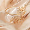 Wholesale Alloy Geometric Flower Arm Ring Electroplated Simple Retro Style
