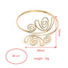 Wholesale Alloy Geometric Flower Arm Ring Electroplated Simple Retro Style