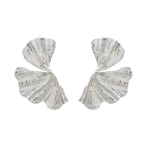 Wholesale Alloy Geometric Flower Earrings For Women With Electroplating