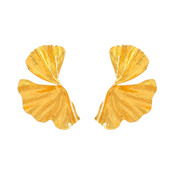 Wholesale Alloy Geometric Flower Earrings For Women With Electroplating