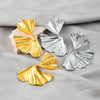 Wholesale Alloy Geometric Flower Earrings For Women With Electroplating