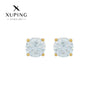 Wholesale Alloy Geometric Fourclaw Zircon Earrings For Women Simple Fashion Electroplated