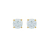 Wholesale Alloy Geometric Fourclaw Zircon Earrings For Women Simple Fashion Electroplated