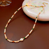 Wholesale Alloy Geometric Handmade Versatile Clavicle Chain Beaded Pearl Necklace