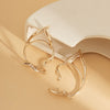 Wholesale Alloy Geometric Hollow Cat Ear Ear Clips And Hanging Earrings For Women