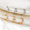 Wholesale Alloy Geometric Hollow Chain Ushaped Ear Clip For Women Electroplated Simple Cold Style Earrings
