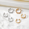 Wholesale Alloy Geometric Hollow Chain Ushaped Ear Clip For Women Electroplated Simple Cold Style Earrings