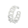 Wholesale Alloy Geometric Hollow Dripping Oil Open Ring For Women And Unisex