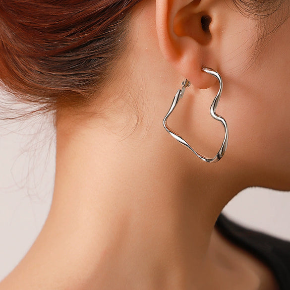 Wholesale Alloy Geometric Irregular Electroplated Women's Earrings Jewelry