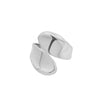 Wholesale Alloy Geometric Irregular Open Ring Hand Jewelry For Women With Electroplating Design