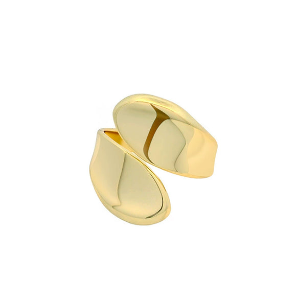 Wholesale Alloy Geometric Irregular Open Ring Hand Jewelry For Women With Electroplating Design